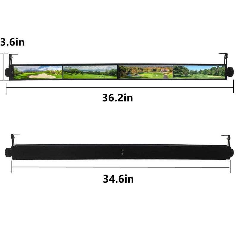 WLOOD Golf Cart Mirror,Universal 4 Panel Mirror fits Golf Carts EZGO, Club CAR ï¼ŒYamahaï¼ˆRear View Mirror ï¼‰ - Image 3